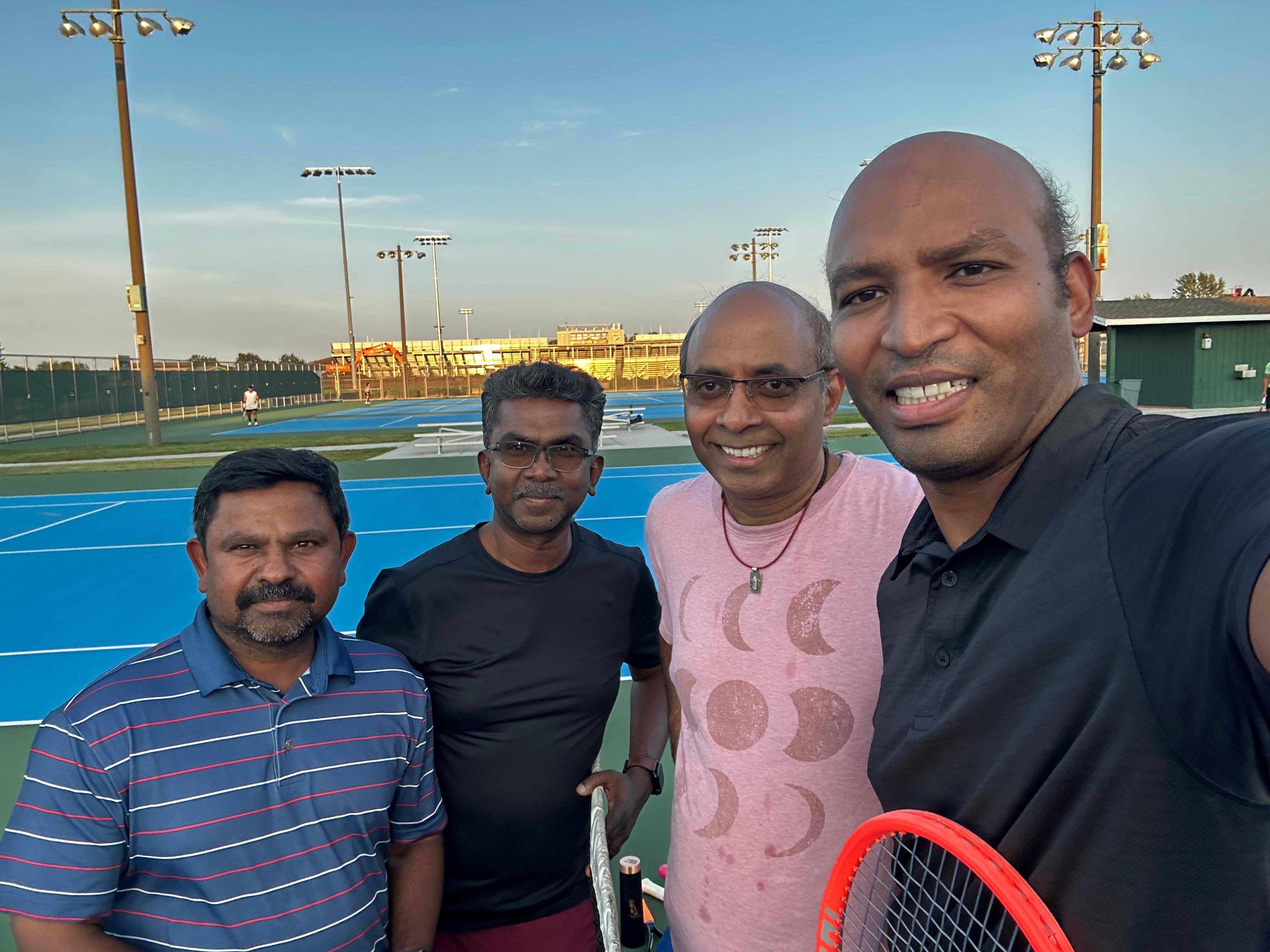 PTL Summer 2026 — Challengers Doubles · Group A — Team JK (Kumaran Sivapunniyam & Joe Devaasirvatham) vs Double Trouble (Jacobraj Benet & Srinivasa Pasupula) · Week 4