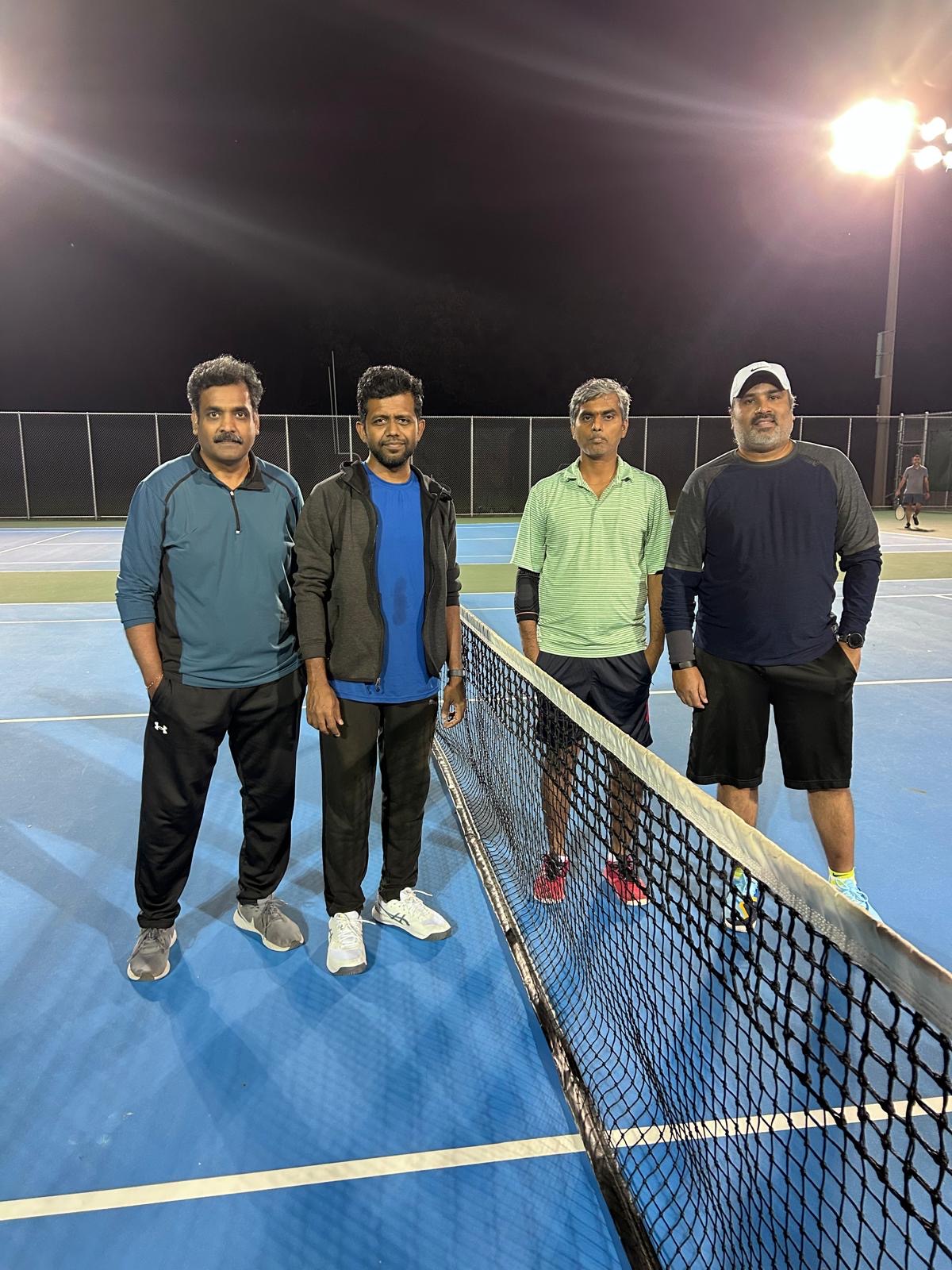 PTL Summer 2026 — Challengers Doubles · Group C — Double Fault (Karthikeyan Balaram / Logesh Durairaj) vs Net Ninjas (Suresh Thambiran / Abhilash Paramkusham) · Week 5 — 6-4, 6-1