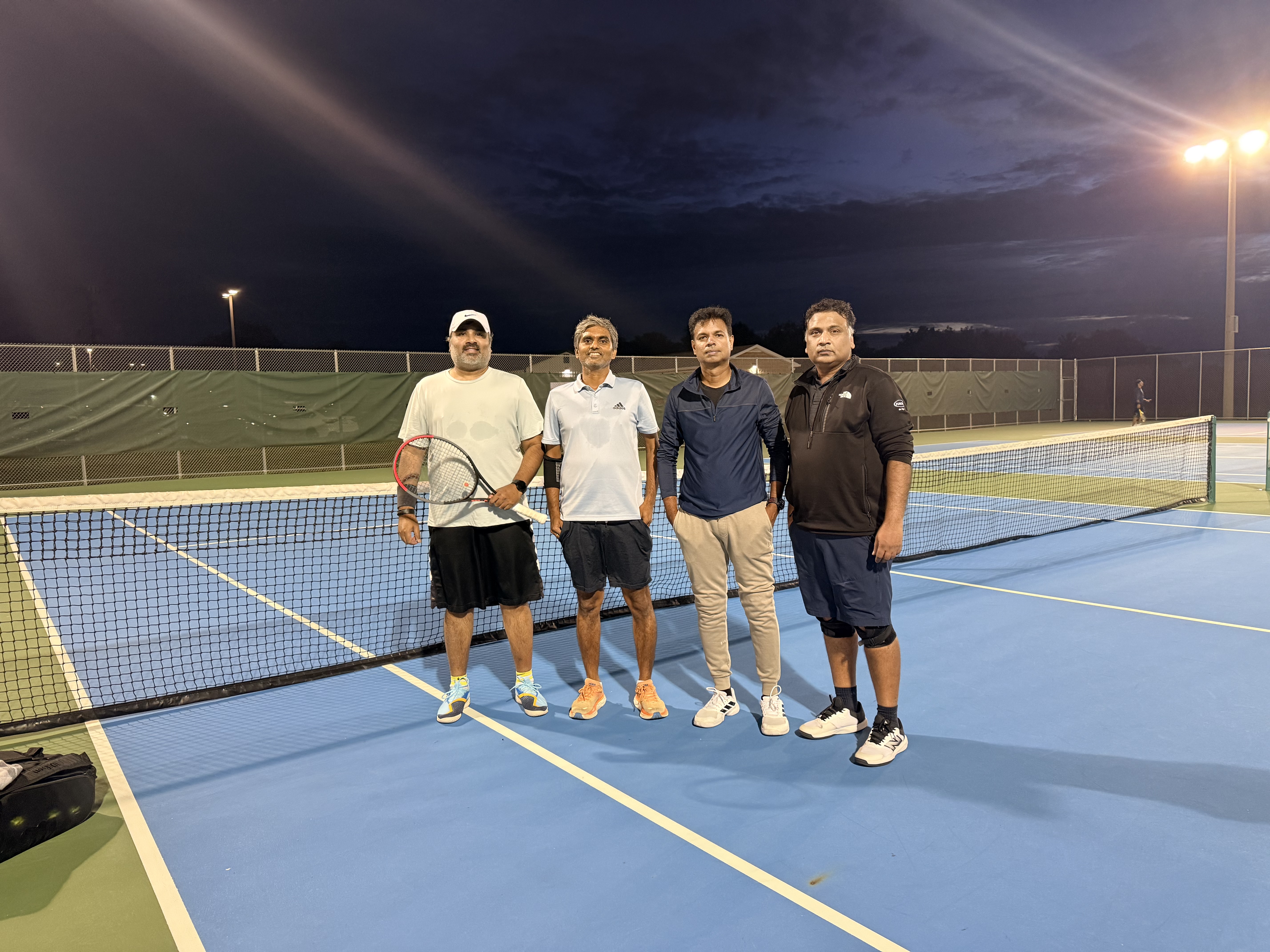 PTL Summer 2026 — Challengers Doubles · Group C — Net Ninjas (Suresh Thambiran / Abhilash Paramkusham) vs OG (Vijay Ala / Suresh Dulam) · Week 5 — 6-3, 7-6