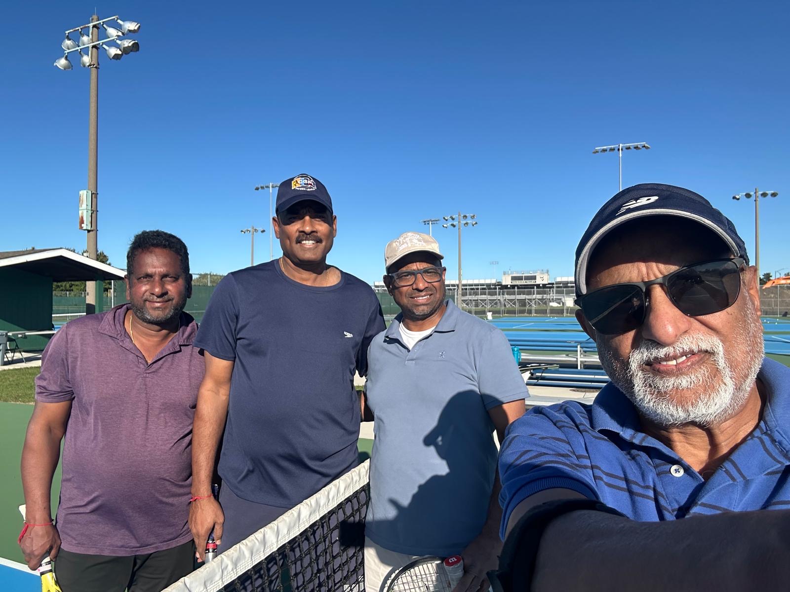 PTL Summer 2026 — Voyagers Doubles · Group A — EasyGoers (Ravi Simhadri / Venkat Vempati) vs Aurora Warriors (Rajesh Veedulamudi / Balu Kesavamatam) · Week 6 — 6-2, 3-6, 3-6