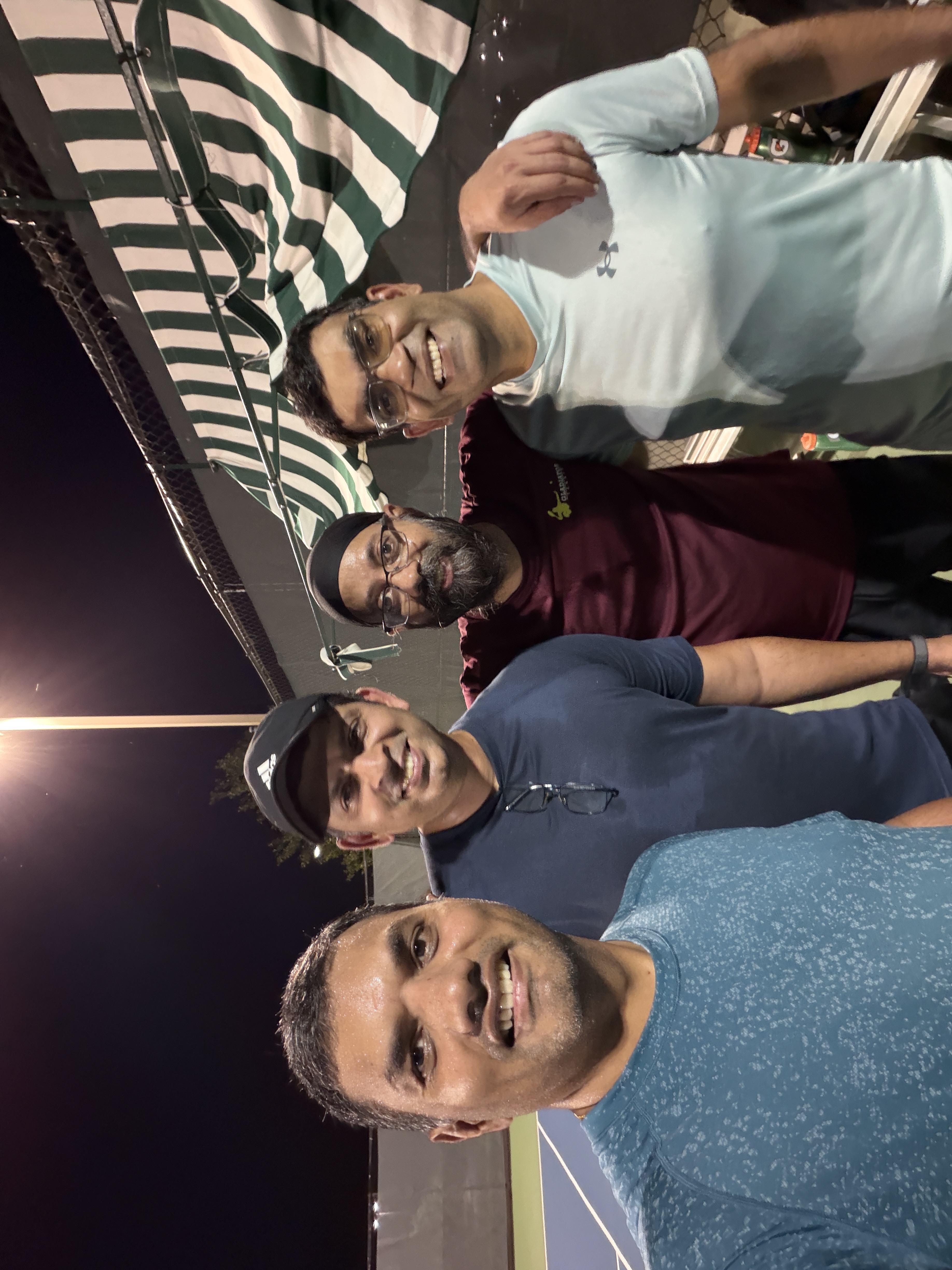 PTL Summer 2026 — Warriors Doubles · Group A & B — DSHBC (Supreet Arora & Gaurav Goswami) vs Tennis Kisans (Santosh Murthy & Kirtan Dave) · Week 1 — 6-1, 6-2
