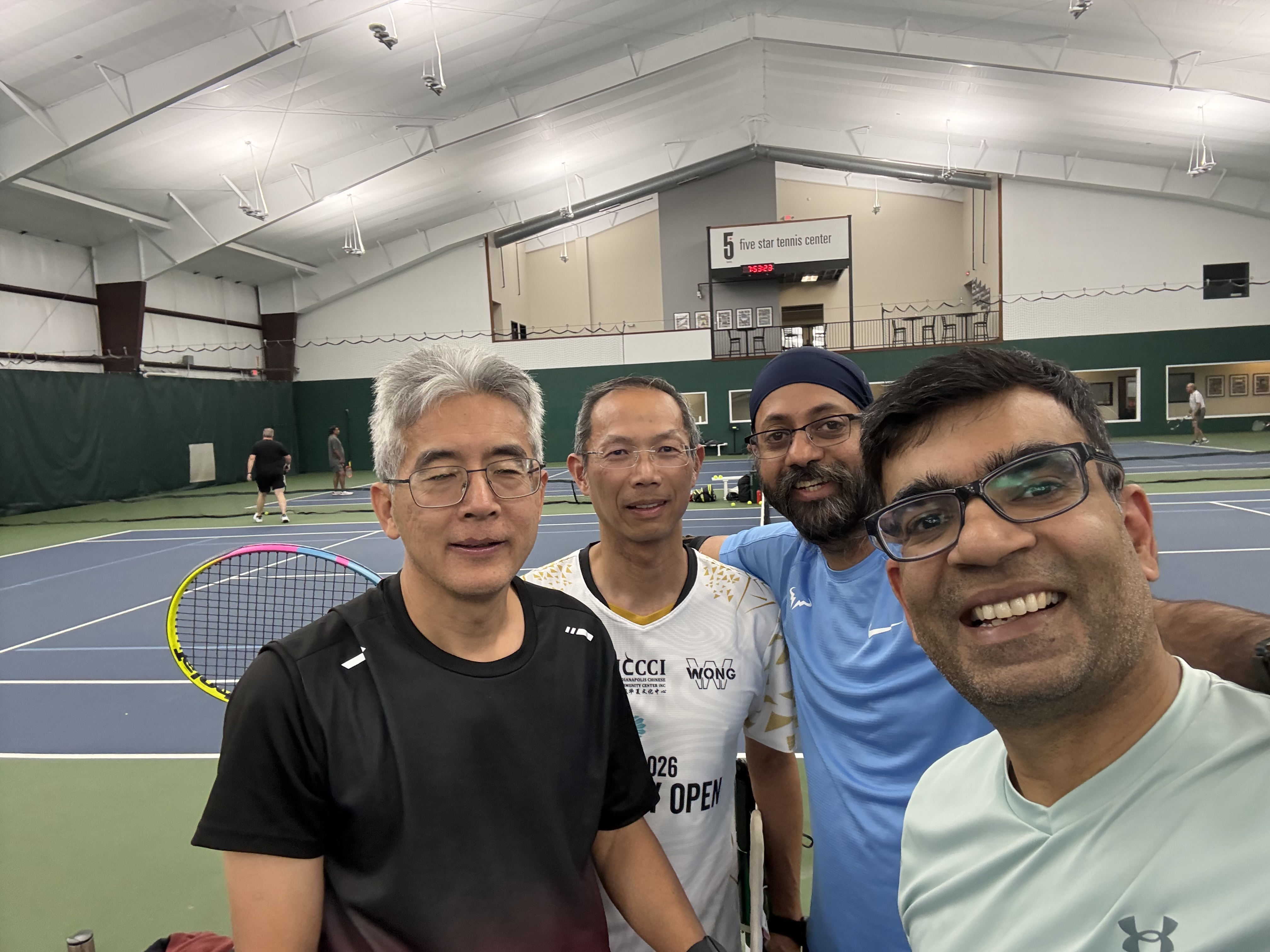 PTL Summer 2026 — Warriors Doubles · Group A & B — DSHBC (Supreet Arora / Gaurav Goswami) vs Blue Dragons (Peter Huang / Mike Shih) · Week 2 — 6-3, 6-2