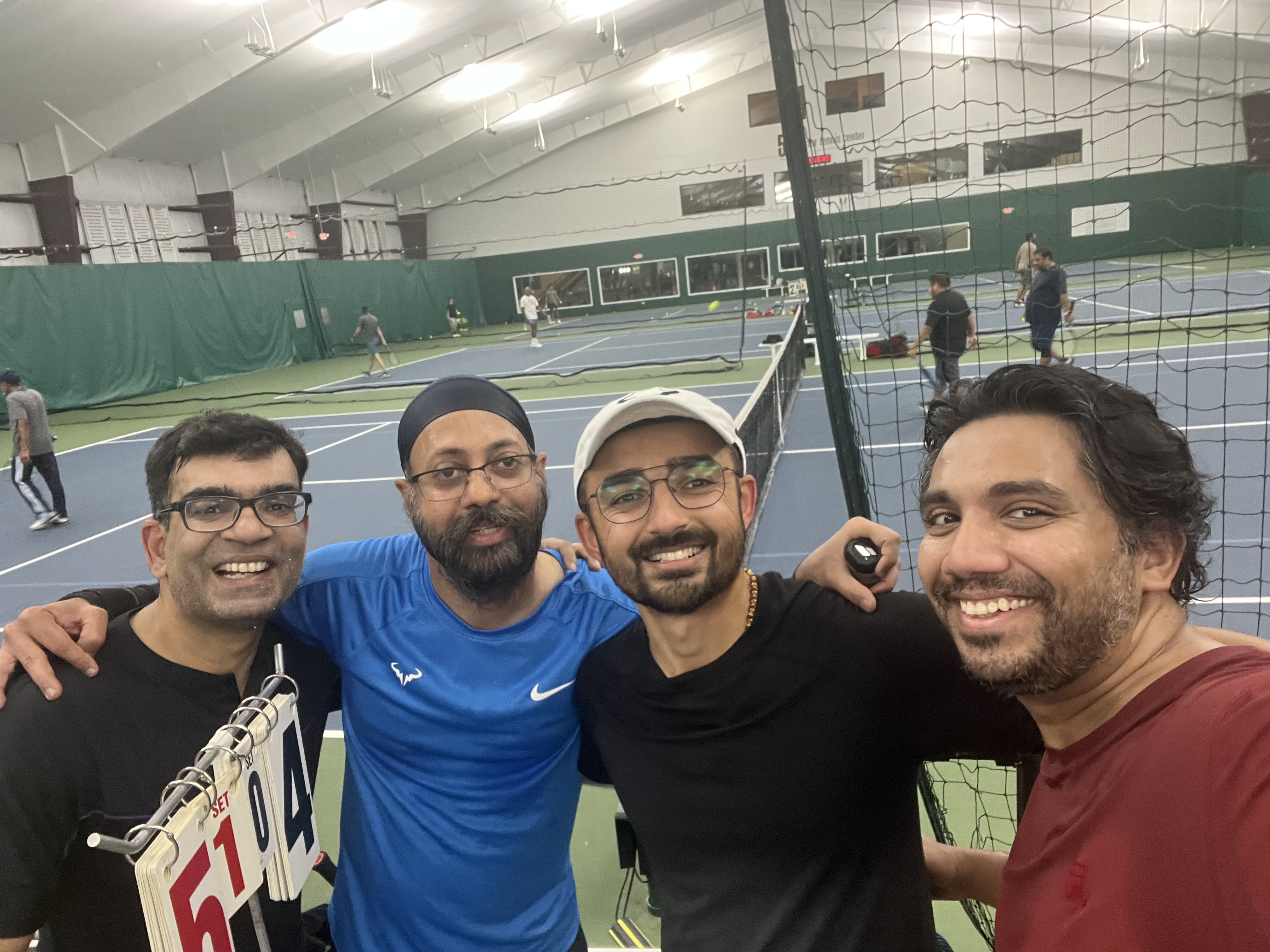 PTL Summer 2026 — Warriors Doubles · Group A & B — Court Crushers (Rushil Patel / Jay Temuri) vs DSHBC (Supreet Arora / Gaurav Goswami) · Week 6 — 2-6, 4-6