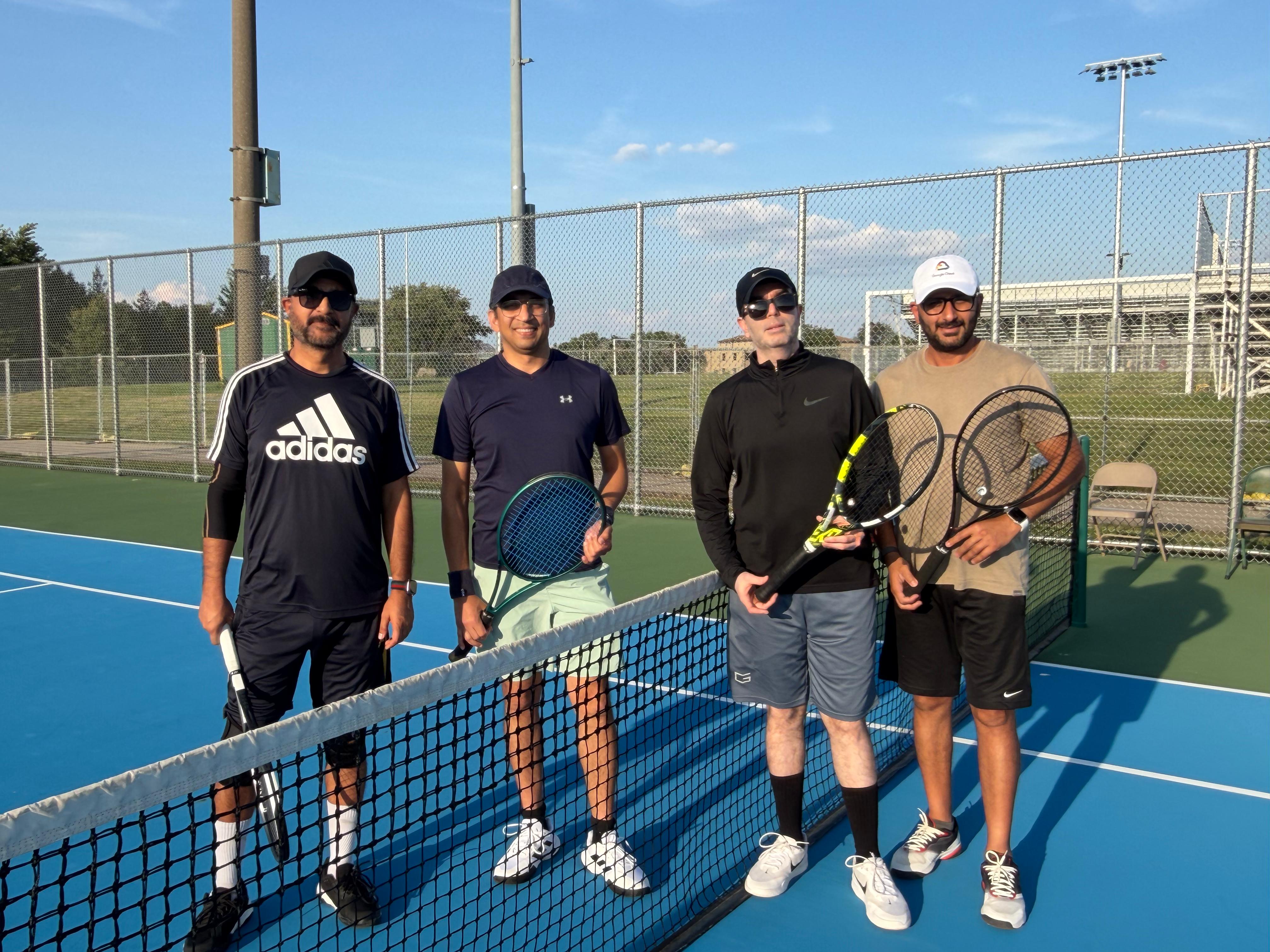 PTL Summer 2026 — Warriors Doubles · Group C & D — Gully boys (Piyush Khanna & Hardik Joshi) vs RT (Rishabh Kothari & Tavi Singh) · Week 1 — 6-1, 6-0