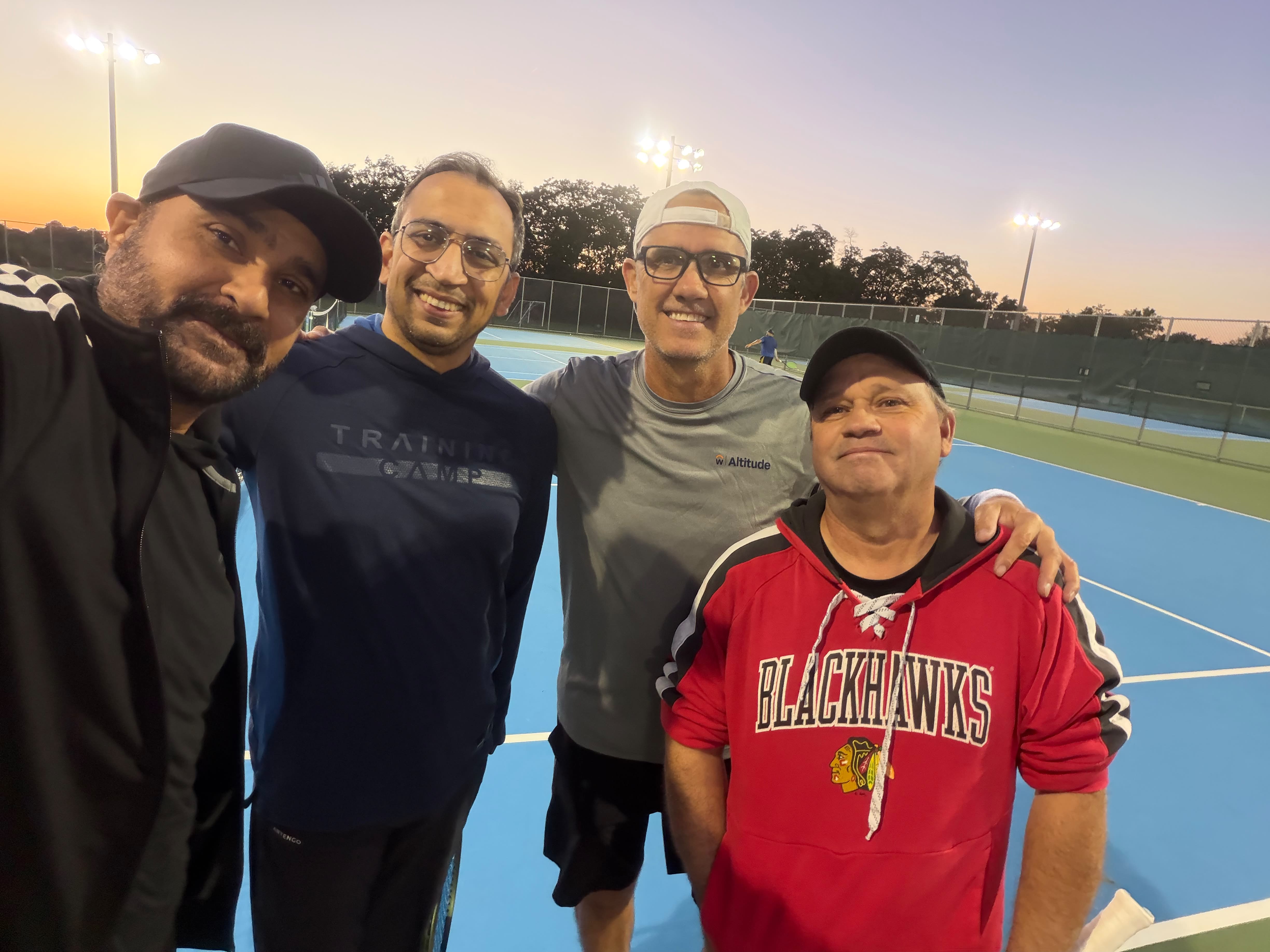 PTL Summer 2026 — Warriors Doubles · Group C & D — RT (Rishabh Kothari / Tavi Singh) vs Court Jesters (Jay Naffziger / Ken Scaliatine) · Week 7 — 4-6, 2-6